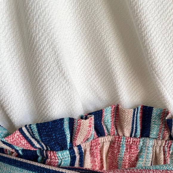 As U Wish Women's White and Multicolour Romper - Size Medium - Picture 4 of 7